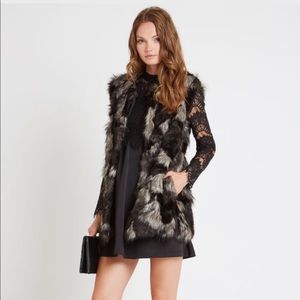 BCBG Faux FUR Vest